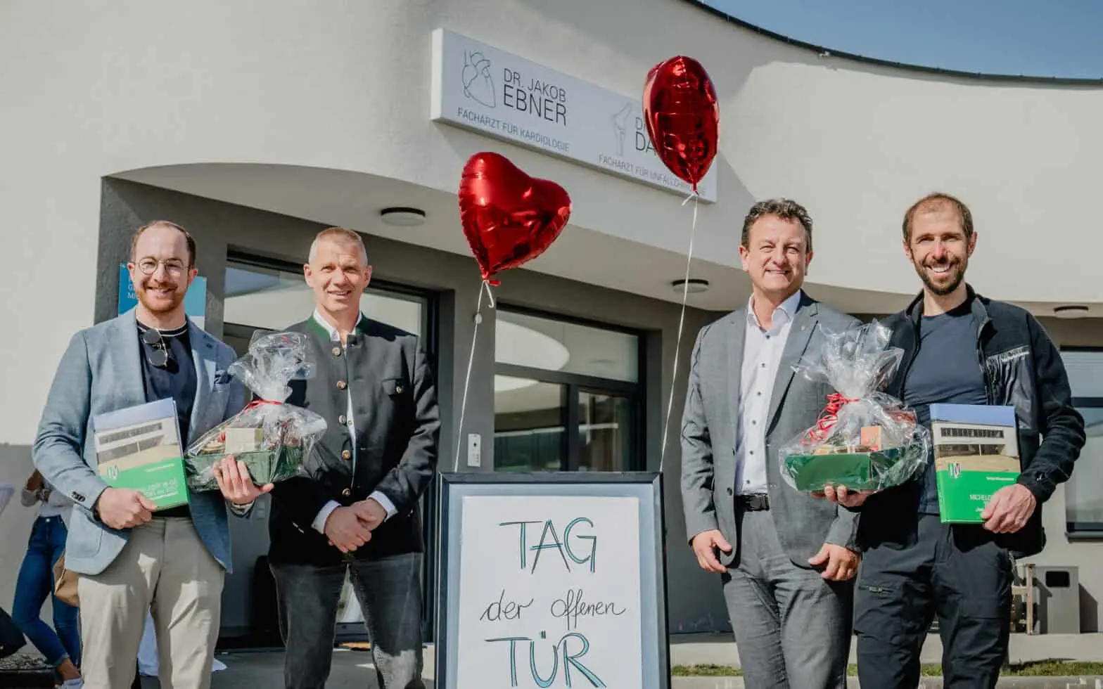 Bild von Dr. Danese, Dr. Ebner, Horst Hufnagl und Helmut Kurz